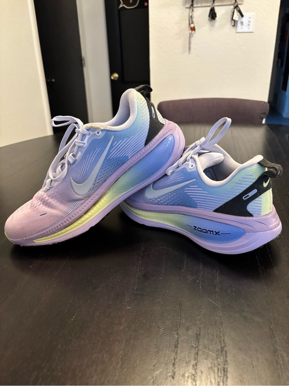 Nike Vomero Women's Gradient Pastel ZoomX Running Shoes - Pink, Blue, Yellow